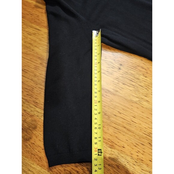 Calvin Klein Dress Sweater Sheath Womens size XL Knee Length Midi Black - Picture 7 of 10